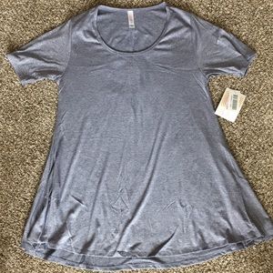 Lularoe Perfect Tee XXS heather blue